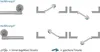 Diagrams illustrating two different door handle configurations (Ausführung A and Ausführung B) with explanations of 'always accessible door side' and 'secured door side'. Anteprima dell’immagine prodotto