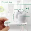 4dílný držák zubních kartáčků s přísavkou, nástěnný držák Náhled obrázku produktu 2