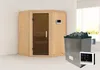 Karibu Sauna "Angel" SET naturbelassen mit 9kW Ofen Produktbild-Vorschau 1