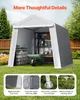 SucceBuy Gerätehaus 243,8x243,8x229 cm, Garagenzelt aus PE, Produktbild-Vorschau 6