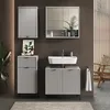 Armoire murale Vicco Eliza Gris 40x65cm avec 2 étagères, Voir les images du produit 4