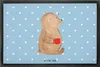 Mr. & Mrs. Panda Fußabtreter Bär Kaffee 60 x 90 cm - Blau Produktbild-Vorschau 1