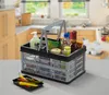 Kleine klappbare Klappbox mit Griff - 2er Set 16 L, grau, Produktbild-Vorschau 5