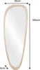 riess-ambiente Massiver Wandspiegel ORGANIC 165cm natur Produktbild-Vorschau 2