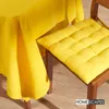 HOMESCAPES Nappe jaune ronde 178 cm, 100% coton Voir les images du produit 2