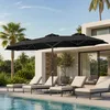 Linder Exclusiv Parasol de jardin 300x150x220 cm Gris foncé Voir les images du produit 4