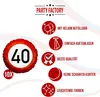Happy Birthday 40 – 5-teiliges Partyset mit Tellern, Produktbild-Vorschau 5