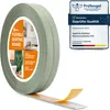 A roll of flexible skirting board with adhesive backing is shown, partially unrolled, with a certification badge to the right. Anteprima dell’immagine prodotto
