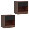 Relaxdays, set di 2 comodini, con cassetto e ripiano Anteprima dell’immagine prodotto 10