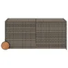 The Living Store Gartentruhe mit Rollen Grau 283L Poly Produktbild-Vorschau 5
