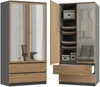 Topeshop SZAFA MALWA AN/AR L, Garderobe, 5 Regale, 2 Produktbild-Vorschau 4