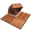 Fiqops Holzfliesen Terrassenfliese Akazie 6m² 30x30cm Produktbild-Vorschau 2