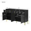 Sideboard mit goldenen Griffen und Beinen 4 Schubladen Produktbild-Vorschau 8