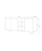 Skye Decor, Seria - Travertine, Travertin, Konsole, 140 x Produktbild-Vorschau 5