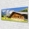Glasbilder 125x50 Wandbild Druck auf Glas Haus Gebirge Produktbild-Vorschau 2