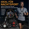 Brustlampe zum Laufen, 5 LEDs, 500 Lumen, 90° verstellbarer Produktbild-Vorschau 3