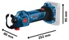 Akku-Rotationswerkzeug GCU 18V-30, Spannzangenschlüssel Produktbild-Vorschau 3