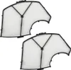 Two white filters with black frames are arranged diagonally on a white background. Produktbild-Vorschau