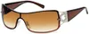 Gil Damen Monoscheiben Sonnenbrille Braun Produktbild-Vorschau 1