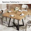 Tavolo da pranzo 80x80 cm, struttura in metallo nero e Anteprima dell’immagine prodotto 6