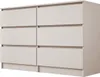 Commode, 6 tiroirs, cachemire, 120 x 78 x 39 cm Voir les images du produit 1