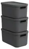Rotho Aufbewahrungsbox 3er-Set 12 l Albula Light – Produktbild-Vorschau 1