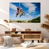 Bild auf Leinwand - Leinwandbild - Motorrad Reiter Himmel - Produktbild-Vorschau 7