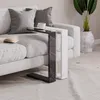 DECORTIE Muju Nowoczesny stolik boczny w kształcie litery C Podgląd zdjęcia produktu 3