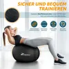TRESKO gymnastická lopta (čierna, 65 cm) s pumpičkou Náhľad obrázku produktu 3