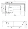 BADLAND Badewanne Rechteck Inspiro LINKS 170x70 mit Produktbild-Vorschau 7
