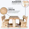 Gartengarnitur "Rustikal" - Lärche 200 cm Produktbild-Vorschau 3