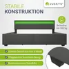 Juskys Polsterbett Lyon 180 x 200 cm grau – Bettgestell mit Produktbild-Vorschau 7