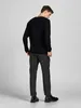 JACK & JONES slim fit trui katoen, O-hals, zwart Produktbild-Vorschau 3