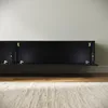 SONNI TV-Schränke Schwarz Hochglanz hängend holz 200 x 40 x Produktbild-Vorschau 8