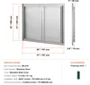 SucceBuy Porta di accesso al barbecue, 787 x 609 mm, doppia Anteprima dell’immagine prodotto 7