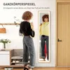 HOMCOM Celotelové zrkadlo 40 x 160 cm Stojacie zrkadlo s Náhľad obrázku produktu 4