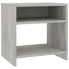 vidaXL Comodino grigio cemento 40x30x40 cm in materiale Anteprima dell’immagine prodotto 2
