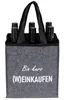 Filz-Flaschenträger für 6 Flaschen Getränketasche Produktbild-Vorschau 3