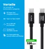 FlinQ – 2x USB-C zu USB-C Kabel 100W – Schnellladung & Produktbild-Vorschau 11