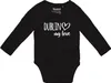 Huuraa Baby Body Dublin my love 68 Black  Baumwolle Produktbild-Vorschau 1