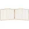 A wooden pet gate is shown against a white background. Podgląd zdjęcia produktu