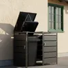 PPbin | Obudowa na Kosze Śmieci 2x240L Duża Antracyt Podgląd zdjęcia produktu 8