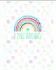 Biglietti d'invito per bambini arcobaleno 5er Anteprima dell’immagine prodotto 4