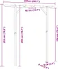 vidaXL Záhradná pergola 205x40x203 cm drevo Náhľad obrázku produktu 6