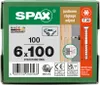 The image shows the packaging of SPAX screws, with detailed information about the product and its specifications. Anteprima dell’immagine prodotto