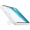 A white phone case with a kickstand is shown at an angle, displaying a portion of the phone screen. Voir les images du produit
