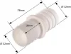 Pool Schlauchverbinder 32/32 Schwimmbadschlauch Produktbild-Vorschau 2