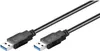 Goobay 95717 Cavo USB 3.0 SuperSpeed, nero, 1 m - Spina USB Anteprima dell’immagine prodotto 5