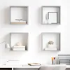 vidaXL Würfelregale 4 Stk. Betongrau 30x15x30 cm Produktbild-Vorschau 2