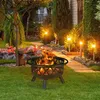 Relaxdays Feuerschale mit Funkenschutz, Garten & Terrasse, Produktbild-Vorschau 1